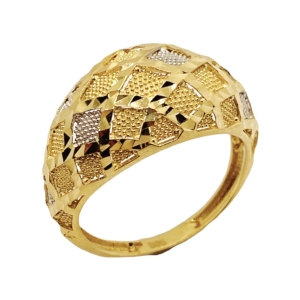 Złoty pierścionek bogaty próba 585 