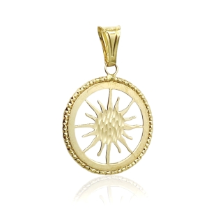 Złota zawieszka słoneczko próba 585