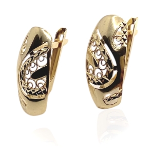 Złote kolczyki próba 585 