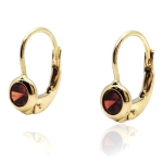 Złote kolczyki z cyrkoniami próba 585 