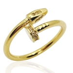 Złoty pierścionek gwóźdź 585