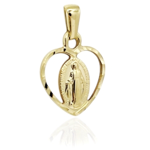 Złoty Cudowny Medalik Matka Boska Niepokalana 585