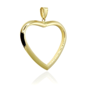 Złota zawieszka serce próba 585 