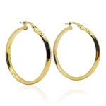 Złote kolczyki koła próba 585 