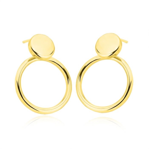 Kolczyki koła próba 585.