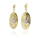 Złote kolczyki wiszące próba 585 