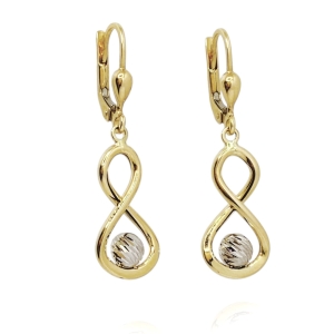 Złote kolczyki wiszące próba 585