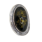 Srebrna zawieszka z bursztynem próba 925 