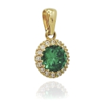 Złota zawieszka z cyrkoniami próba 585