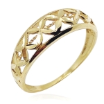 Złoty pierścionek ażurowy próba 585 