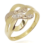 Złoty pierścionek damski próba 585    