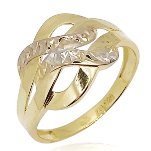 Złoty pierścionek damski próba 585    