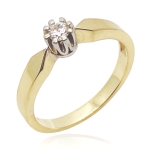 Złoty pierścionek zaręczynowy próba 585 