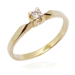 Złoty pierścionek zaręczynowy 14k 