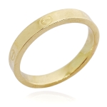 Złoty pierścionek obrączka śrubka 14k