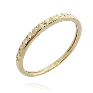 Złoty pierścionek obrączka próba 585  