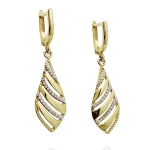 Złote kolczyki wiszące próba 585  