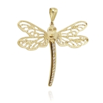 Złota zawieszka ważka próba 585  