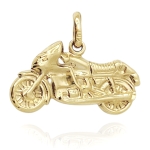 Złota zawieszka motor próba 585 