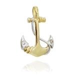 Złota zawieszka kotwica próba 585  