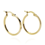 Złote kolczyki koła próba 585 