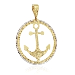 Złota zawieszka kotwica próba 585