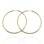 Złote kolczyki koła 585  