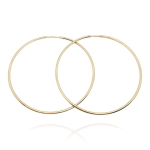 Złote kolczyki koła 585  