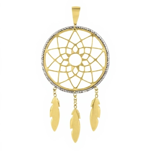 Złota zawieszka 585 łapacz snów.