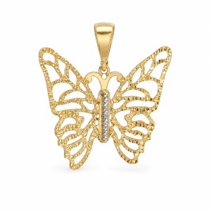 Złota zawieszka motyl próba 585  