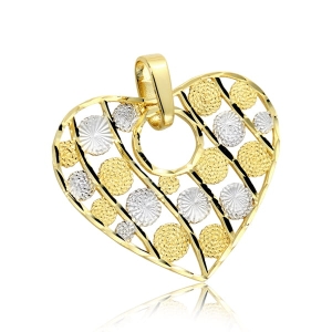 Złota zawieszka serce próba 585