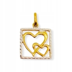 Złota zawieszka serca próba 333