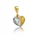 Złota zawieszka serce próba 333