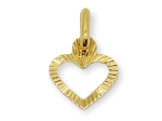 Złota zawieszka serce próba 585