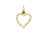 Złota zawieszka serce próba 585 