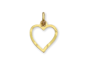 Złota zawieszka serce próba 585 