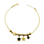 Złota bransoletka gwiazdki próba 585 