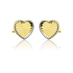 Złote kolczyki serca próba 585