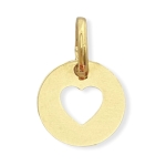 Złota zawieszka serce próba 585