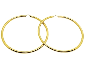 Złote kolczyki koła próba 585