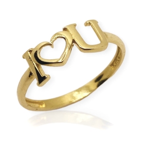 Złoty pierścionek ażurowy próba 585  