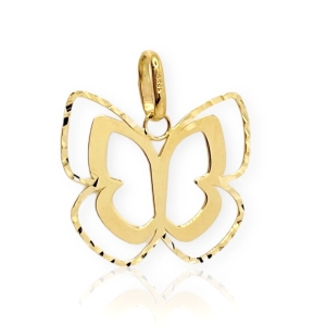 Złota zawieszka motyl próba 585