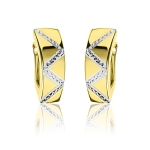 Złote eleganckie kolczyki próba 585