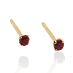 Złote kolczyki z cyrkoniami próba 585