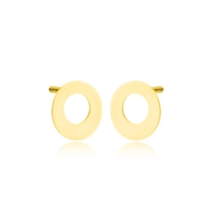 Złote kolczyki koła próba 585