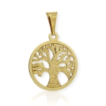 Złoty wisiorek drzewko szczęścia 