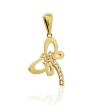 Złota zawieszka ważka próba 585 