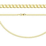 Złoty łańcuszek pancerka 585 