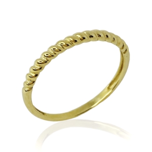 Złoty pierścionek obrączka próba 585 