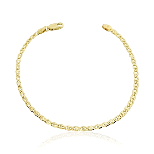 Złota bransoletka mariner gucci, próba 585, splot pełny. Bransoletka damska. Długość 19 cm.